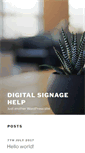 Mobile Screenshot of digitalsignagehelp.com